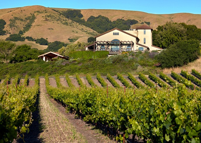 Winery building at Gloria Ferrer 